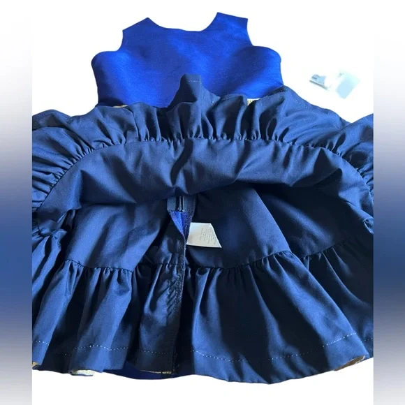 NWT FIVELOAVES TWOFISH x Nordstrom Girls 3 Blue Sleeveless Dress Made in CA, USA - Picture 6 of 11